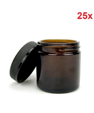 Sala Brown Glass Ointment Jar - 25 x 30 ml Cream Jar for International Shipping - Buy Online on GoSupps.com