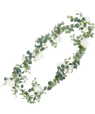 TOPBATHY 3pcs Peony Decorate Camera Insert Home Decoration Mirror Decor Wings Decoration Fake Rattan Camellia Money Leaf Household Decor White Rose Ornaments Wall Decor Eucalyptus Rose Vine As Shownx3pcs 195*9*6cmx3pcs - Buy Online on GoSupps.com