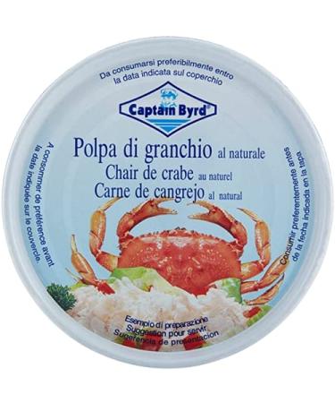 X3 TINS Captain Byrd Polpa di Granchio al Naturale crabmeat 200gr Blu 4.4 x 8.6 x 8.6 cm 600 grammi