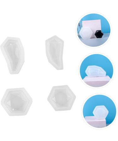 STOBOK 12 Pcs Pendant Mold Silicone Molds Keychain Pendant Epoxy Mold Jewel Silicone Mold Accessories Gem Whitex3pcs 5.5X3CMx3pcs - Buy Online on GoSupps.com