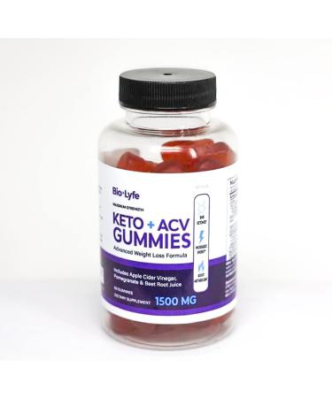 BioLyfe Keto + ACV Gummies 60ct - Natural Weight Loss Support - Buy Online on GoSupps.com