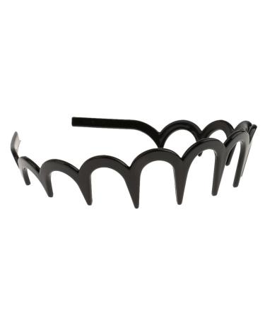 NiceButy Headband Zigzag Hair Band for Women Men Girls 7 One Size