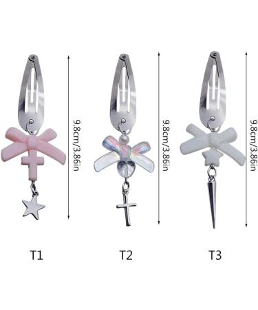 Bowknot Hair Clip Hair Accessories Bowknot Hairpin Hair Barrette Alloy Material Daily Jewelry Suitable for Party Daily Style 3 - Buy Online on GoSupps.com