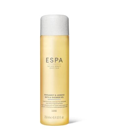 ESPA | Bergamot & Jasmine Bath and Shower Gel | 250ml |100% Natural Fragrance