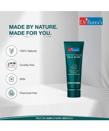 Dr Battra's Instant Glow Face Wash with Turmeric - Achieve Radiant Skin | 100g - Best International Shipping - Buy Online on GoSupps.com