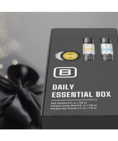 Daily Essential Box for Men | 3-Piece Gift Set | Organic Shampoo Wash & Vegan Hair Pomade | EWG Verified & Cruelty Free - Made in Canada - Buy Online on GoSupps.com
