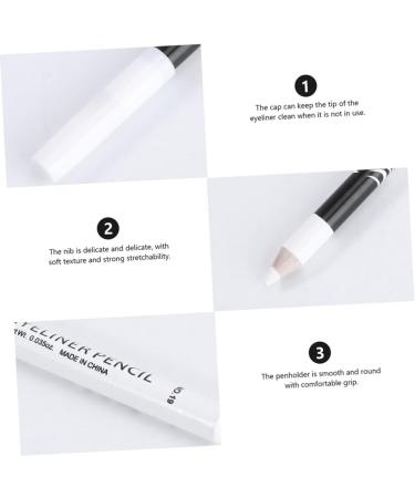 HAPINARY 72 Pcs Eyeliner Pencil Girl Eye Makeup Accessories Eye Line Pencils Brow Pencil White Wooden Pole - Buy Online on GoSupps.com