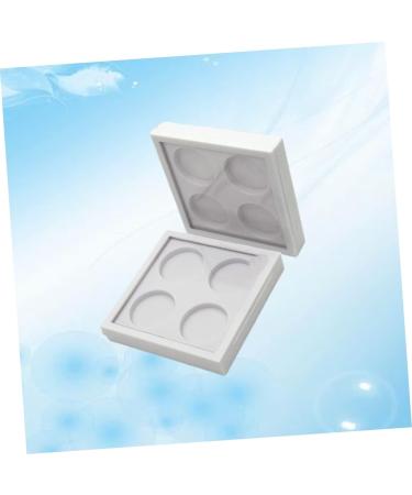 Mikinona 2pcs 4 Lipstick Case Empty Eyeshadow Case Eyeshadow Palette Empty Lipstick Palette White - Buy Online on GoSupps.com