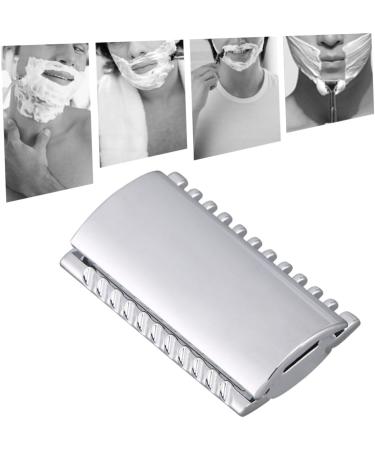 Hapinary Long-Lasting Metal Safety Razor Head | Replacement for Electric Shavers | Robust Men's Grooming Tool with Wooden Bracket - Buy Online on GoSupps.com