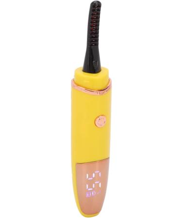 Qukaim Rechargeable Lash Curler Heated Eyelash Curler 4 Temperature Gears 360 Curling Styling Tool Yellow - Buy Online on GoSupps.com