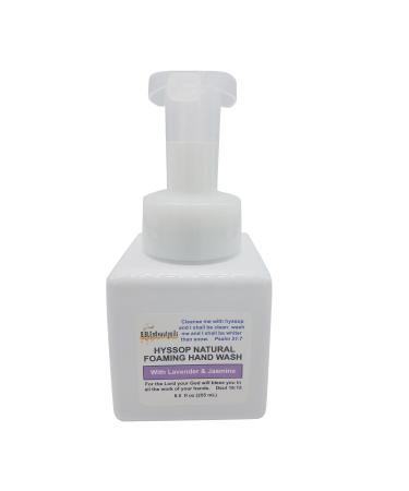 Cleanse Me With Hyssop Natural Foaming Hand Wash Eco-Friendly Vegan Foaming Hand Soap for Gentle (Lavender & Jasmine)