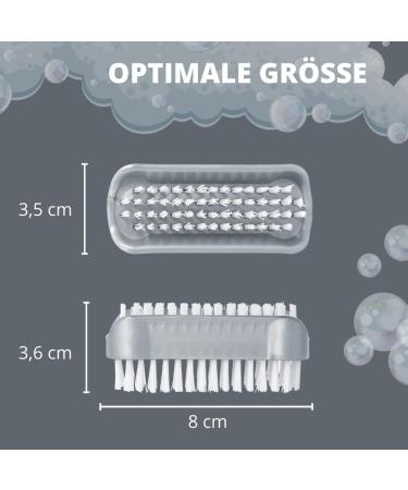 Parsa Beauty Double-Sided Nail Brush Set - 5 Gray Hand Brushes for Bathroom Toilet & Workshop Cleaning - Buy Online on GoSupps.com