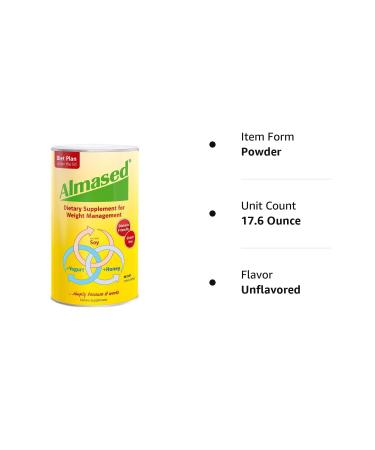 Almased Meal Replacement Shake - Low-Glycemic High Plant Protein Powder - Original Flavor - 2 Pack 17.6 oz - Nutritional Weight Support Supplement - Buy Online on GoSupps.com