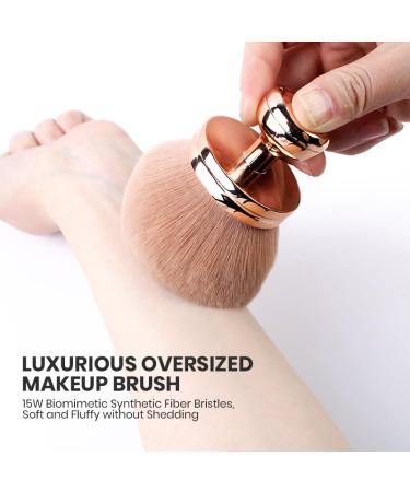 Buy Extra Large Oval Body Makeup Brush - Streak Free Self Tanner Applicator for Legs & Body | Multipurpose Kabuki Brush in Rose Gold - Buy Online on GoSupps.com