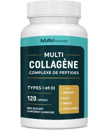 Multi Collagen Peptides | Types I & III Hydrolyzed Collagen Powder Capsules | Joint Pain Relief Supplements for Women & Men | 3 000MG Per Serving | Total Body Anti-Aging Support | Non-GMO | 120 Pills - Buy Online on GoSupps.com