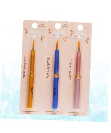 Angoily 3pcs Double-Ended Lip Liner & Lipstick Brush Set - Retractable Makeup Tool for Travel & Beauty - Buy Online on GoSupps.com