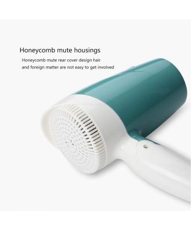 Hair Dryer Powerful Hair Dryer Travel Folding Hair Dryer House Dryer Hair Dryer Student Bedroom Hot and Cold/Green (Green) - Buy Online on GoSupps.com