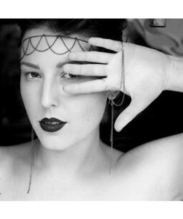 Chicque Boho Black Head Chain Hair Jewelry for Women - Tassel Wedding & Festival Accessories - Buy Online on GoSupps.com