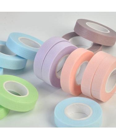 FRCOLOR 8rolls Tape Fabric Facial Tape Adhesive Fabric Tapes White Gaffers Tape White Gaffer Tape Adhesive Tape Lashes Tool Foam Lash Tape Cotton Swab Eyelash Cotton Stem 5.1x5.1cm Assorted Color - Buy Online on GoSupps.com