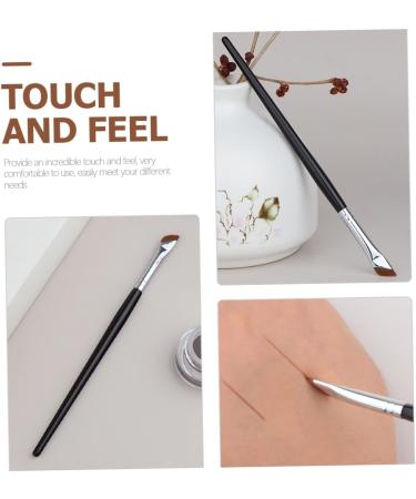 Healeved 8 Pcs Eyebrow Brush Flat Concealer Brush Portable Eyeliner Brush Thin Makeup Brush Makeup Tool Metal - Buy Online on GoSupps.com