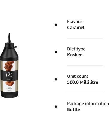 Routin 1883 Premium Caramel Sauce 500ml - Pack of 1 - Buy Online on GoSupps.com