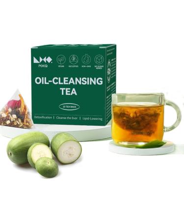 NXQ Oil Cleansing Tea: Oil Removing Tea Blended with Natural Chinese Herbs Including Winter Melon Lotus Leaf and Cassia Seed-Bloating Support for Women & Men-wellness Herbs tea