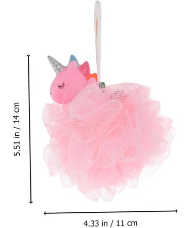 Hemoton 2pcs Unicorn Bath Ball Sponges - Exfoliating Spa Loofah for Kids & Adults - Pink Body Puff Shower Pouf for Dead Skin Cleansing - Buy Online on GoSupps.com