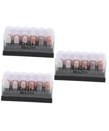 Ipetboom 3 Boxes 12 Shadow Box Eyeshadow Stick Ladies Suits Eyeshadow Pen Brightening Stick Woman