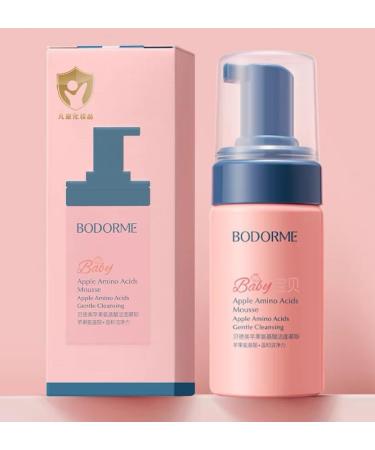 CATHERINEY 1PC Apple Amino Acid Cleansing Mousse Gentle Cleansing Mousse Cleansing Foam for Kids 100ML.