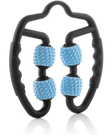 InnovaGoods Self-Massager with Rollers for Adults | Unisex Black & Blue - Portable 25 x 27 x 5 cm - International Shipping Available - Buy Online on GoSupps.com