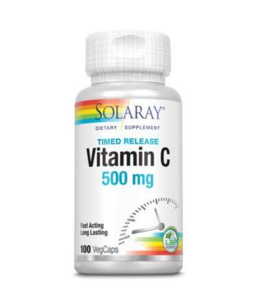 Solaray Vitamin C Time Release 500 mg 100 VegCaps