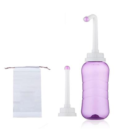 Brigtviee Po shower puerperium intimate shower portable bidet for vaginal shower portable bidet mobile bidet peri bottle for relief of dam pain and care after birth 50ml purple purple purple