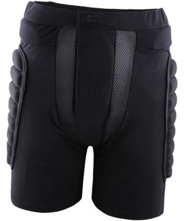 Besportble 3D Padded Shorts for Skiing Skating & Hockey - Black Short Pants for Ultimate Comfort - Buy Online on GoSupps.com