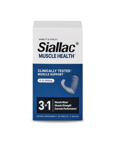Muscle Health - Made in USA - Enhance Muscle Mass & Strength, Fast Workout Recovery, Reduce Fatigue & Boost Exercise Performance, 6-Sialyllactose (6-SL), 900mg, 90 Tablets