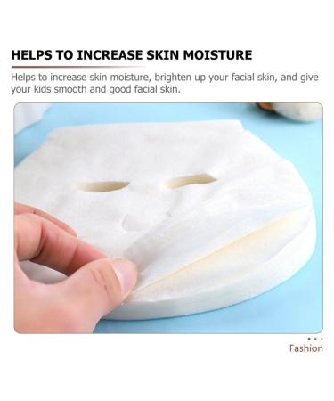 Minkissy 100pcs Skin Care Mask Sheets Breathable Non-Woven Full Face Masks for Kids Boys & Girls | Beauty Tools - Buy Online on GoSupps.com
