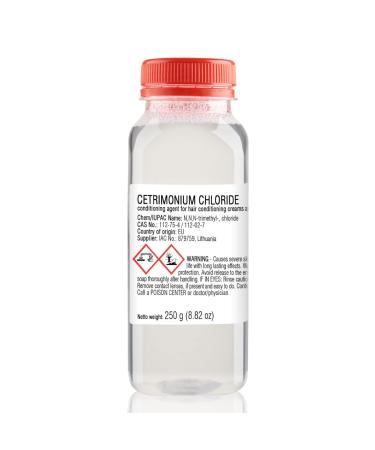 Cetrimonium Chloride - 250 g | 8.82 oz - Liquid - for DIY Cosmetics Craft Projects - Conditioning Agent for Hair Conditioning Creams and Emulsions