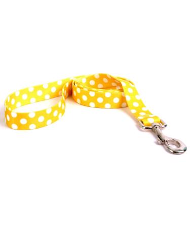 Yellow Dog Design 3/4" x 60" (5 ft.) Lemon Polka Dot