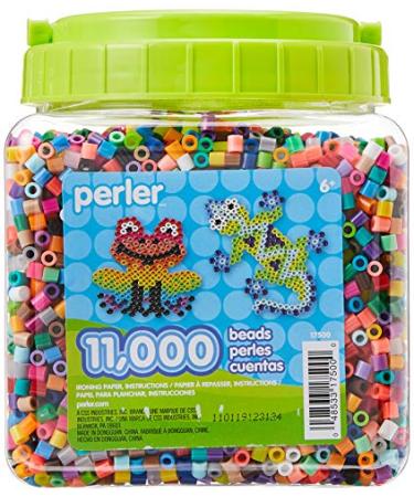 Perler Sunny Days Bright Color Fuse Bead Bucket, 5500 pcs Multicolor  Activity Kit