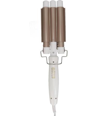 3 Barrel Curling Iron - Adjustable Temp Soft Waves 360 Rotating Cord - All Hair Types - Salon & Home Use (US Plug - Buy Online on GoSupps.com