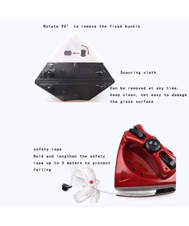 Window Cleaner Glass Wiper Surface Cleaning Tool for High-Rise Single Glazed Windows Suitable for Home/Office/Car Thickness 5-24 mm - Buy Online on GoSupps.com