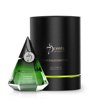 7'S Unisex Perfume Long-Lasting Luxury Fragrance for Men & Women Eau de Parfum 100ml for Valentine's Day & Special Occasions (EMERALD ESSENCE - Fresh)