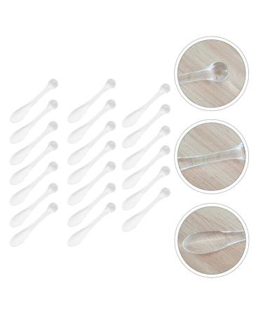 Lurrose Facial Roller with 20 Pcs Reusable Spatulas - Face Mask, Cream, and Makeup Scoop for Lotion Jars - Transparent Mini Spatula Set - Buy Online on GoSupps.com