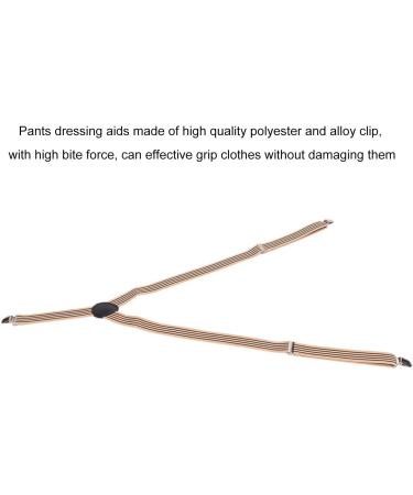 Adjustable Clip and Pull Dressing Aid Belt for Disabled and Elderly - Gray and Black Stripes - Buy Online on GoSupps.com