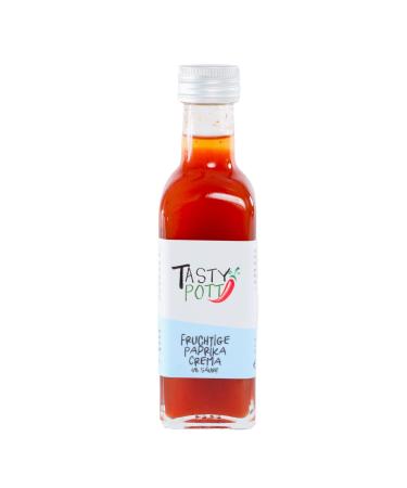 Tasty Pott Crema I Different Varieties I Fruity I Vinegar I Salad Cream I Light Acid I Marinade I Dessert I Sweet Date I Peppers I In Glass (Fruity Pepper Cream 4%)