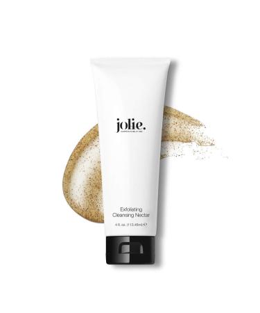 Jolie Exfoliating Cleansing Nectar - Conditioning & Retexturizing Facial Gel Wash Enriched With Jojoba & Orange Peel Oil