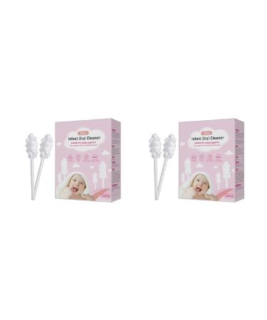 30pcs Portable Baby Tongue Cleaner Disposable Oral Cleaner Soft Gauze Toothbrush Baby Toothbrush Cleaning for Infants
