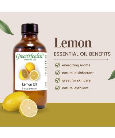 1oz Essential Oil (100% Pure & Uncut) - Greenhealth (Lemon) - Buy Online on GoSupps.com