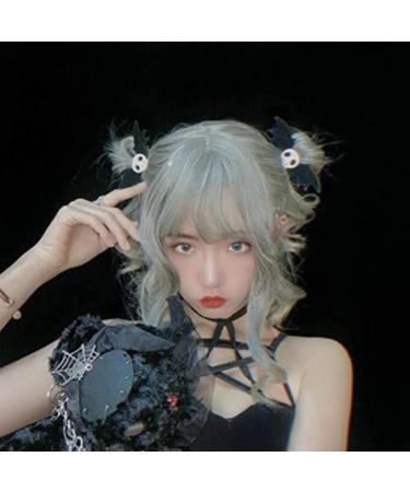 Dark Gothic Skull Bat Hair Clips for Halloween | Perfect for Cosplay & Parties | Edge Clip Hairpin - Buy Online on GoSupps.com
