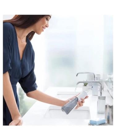 Oral-B io Series 5 Plus Electric Toothbrush & AquaCare 6 Wireless Mouth Shower Bundle - Matt Black with 3 Replacement Nozzles | International Shipping - Buy Online on GoSupps.com