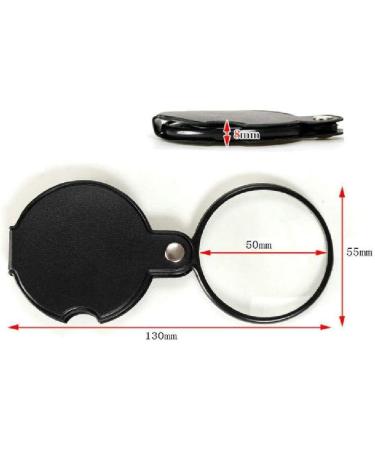 Portable Round Small Convenient Magnifier 10x Mini Foldable Leather Pocket Magnifier with Black Case Made in China - Buy Online on GoSupps.com